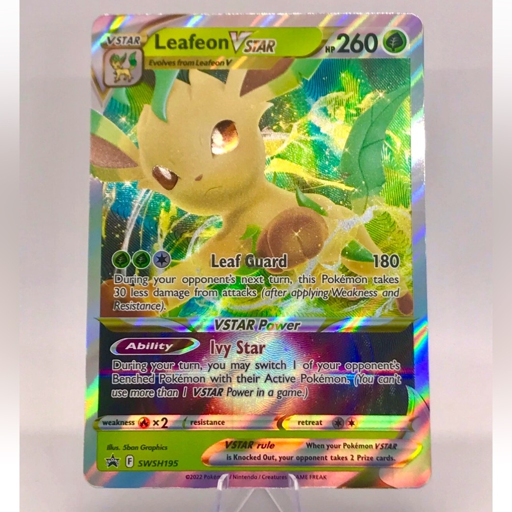 Pokemon SWSH Promo JUMBO / OVERSIZED Leafeon VSTAR SWSH195 - Mint Condition